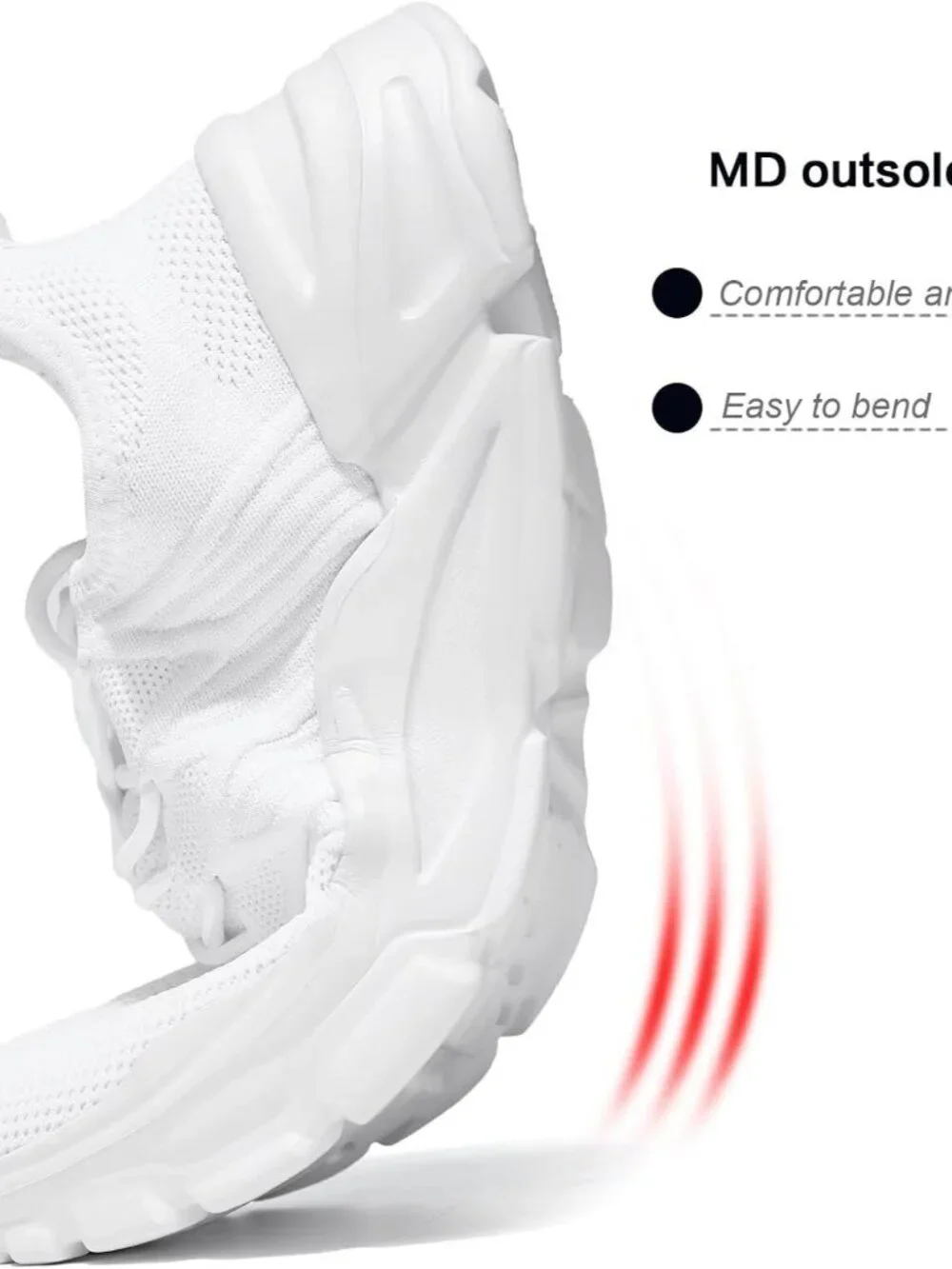 Srenket Men's Running Shoes Non-Slip Breathable Lightweight Athletic Walking Gym